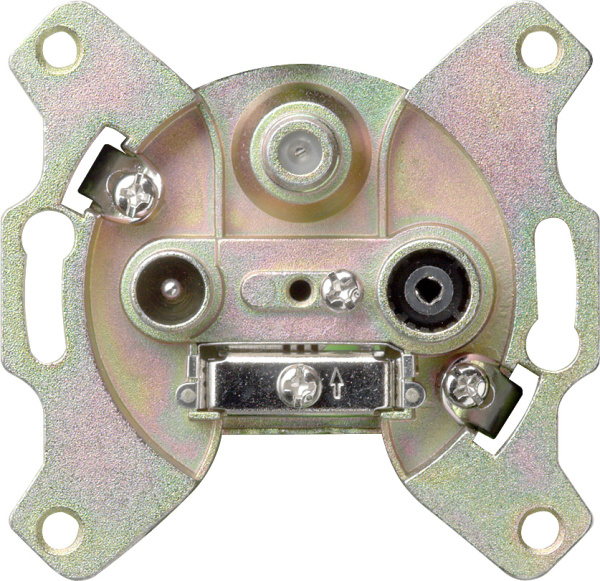 Купить Gira Мех Розетка TV-FM-SAT оконечная, затухание 2дБ 093700