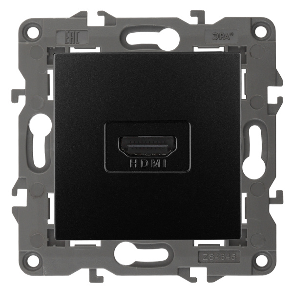 ЭРА 14-3114-05 Elegance Антрацит Розетка HDMI