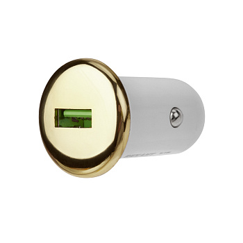 Зарядное устройство в прикуриватель USB, 5V, 1000mA, белое Rexant 16-0281