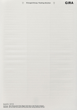 Gira Вкладыши для надписей 145700