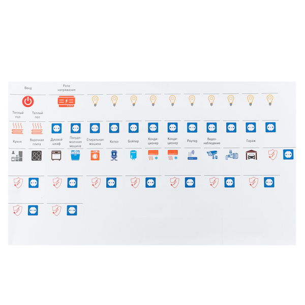 Купить Комплект модульных наклеек большой (164х299) EKF PROxima