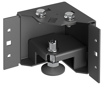 IEK ZPAS ITK Уголок цоколя h=100мм регулируемая черный (4шт/комплект) ZP-BC05-B1-01