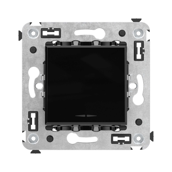 Купить DKC Кнопка одноклавишная в стену, "Avanti", "Черный квадрат"