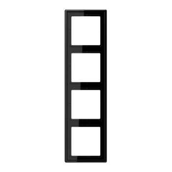 JUNG LS 990 Черная Рамка 4-ая LS984SW