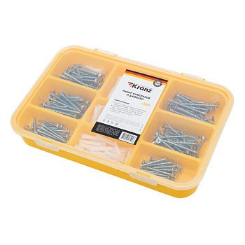 Kranz Набор саморезов и дюбелей 260 шт. KR-01-3101-01