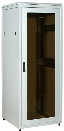 IEK LINEA N ITK 18U 800х800мм стеклянная передняя дверь,, задняяя металлическая серый LN35-18U88-GM