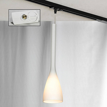 Lussole S.R.L Металл Никель /  Стекло трековый светильник однофазный E14 40W LSN-0106-01-TAW Lussole S.R.L Металл Никель /  Стекло трековый светильник однофазный E14 40W LSN-0106-01-TAW