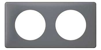 Legrand Celiane2 Перкаль фиолетовая Рамка 2-я (2+2 мод) 066732