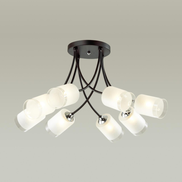 Купить Lumion 4533/8C COMFI LN21 058 черный, хром Люстра потолочная E27 8*60W 220V PAULA