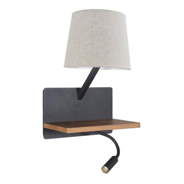 Favourite Бра D190*W285*H420/ 1*E27*40W, excluded + 1*LED*2W, 105LM, 3000K, included, SWITCHER, USB 2896-1W