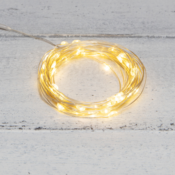NEON-NIGHT Гирлянда «Роса» 10 м, 100 LED, USB, теплое белое свечение 315-976