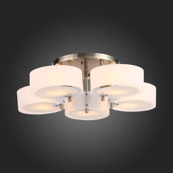 Купить Evoluce SL483.352.05 Светильник потолочный Бронза/Белый E27 5*60W