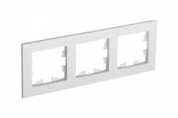 Systeme Electric AtlasDesign Nature Мрамор крем роял Рамка 3-ая