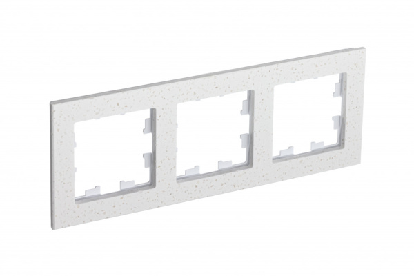 Systeme Electric AtlasDesign Nature Мрамор крем роял Рамка 3-ая