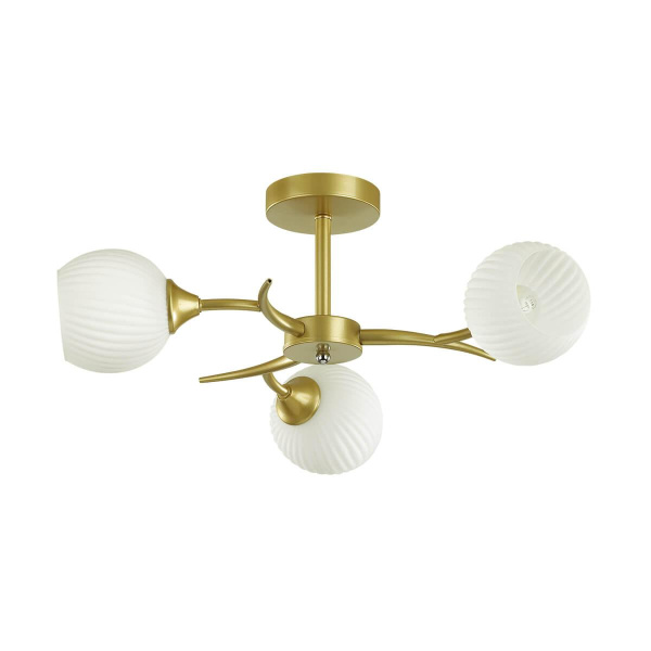 Купить Lumion 4545/3C COMFI LN21 051 матовое золото, белый Люстра потолочная E27 3*60W 220V GISELLE