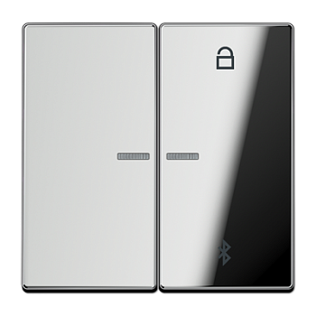 JUNG Таймер универсальный Bluetooth, хром GCR1751BT