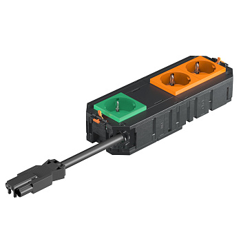 OBO Bettermann Коробка монтажная укомплектованная UT4 GST18i (3+1 розетки) с кабелем 7404688