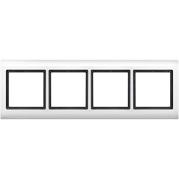 SE Merten Aquadesign Полярно-Бел Рамка 4-ая (MTN400419)