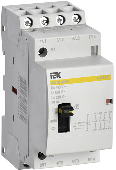 IEK KARAT Контактор модульный с ручным упр. КМ20-40МР AC KARAT