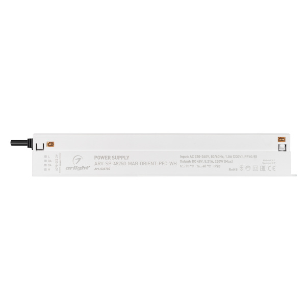 Купить Arlight Блок питания ARV-SP-48250-MAG-ORIENT-PFC-WH (48V, 5.21A, 250W) ( IP20 Пластик, 5 лет) 036702