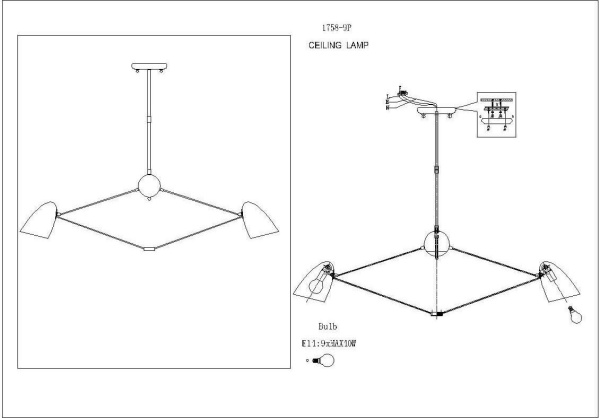 Купить Favourite Humpen Золото/Белая Люстра 9*E14*40W 1758-9P