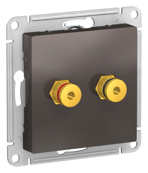 Купить Systeme Electric AtlasDesign Мокко Аудиорозетка двухместная