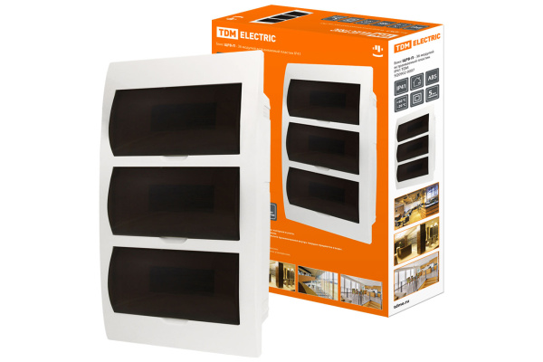 TDM Бокс ЩРВ-П-36 модулей встраиваемый пластик IP41 SQ0902-0007