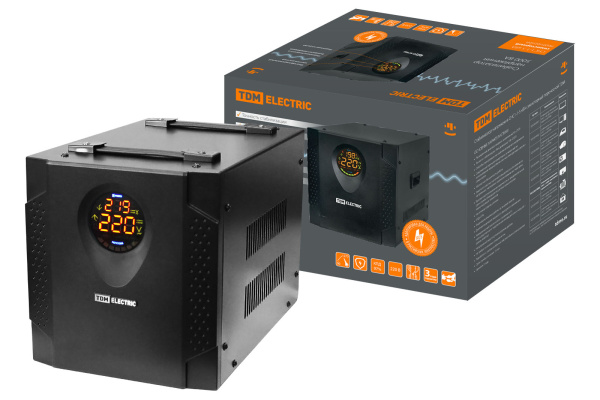 TDM Стабилизатор напряжения СНС1-1-5 кВА симисторный переносной SQ1203-0006