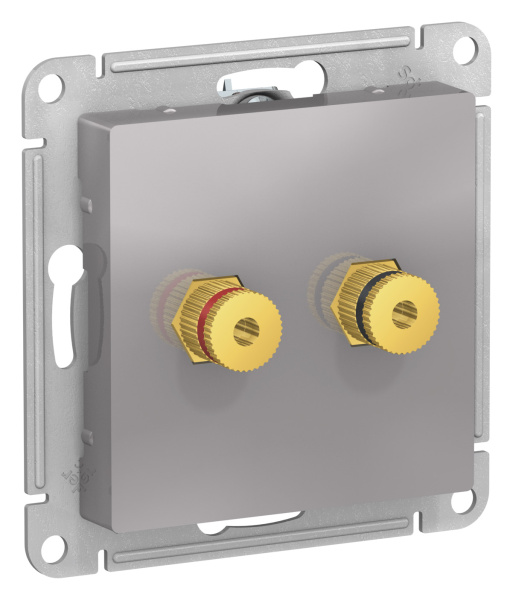 Купить Systeme Electric AtlasDesign Алюминий Аудиорозетка двухместная