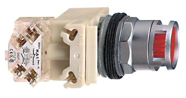 Купить SE Кнопка с подсветкой 30мм желтая 120В 9001K3L1RH13