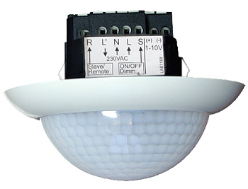 BEG Белый Датчик присутствия потолочный 360°, с фукц. диммирования 1-10V IP20 92248