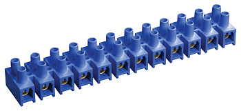 IEK Зажим винтовой ЗВИ-20 н/г 4-10мм2 (2 шт/блистер) синие