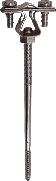 EZETEK Держатель проводника круглого 8-10 мм для деревянного фасада, оцинк. 90023