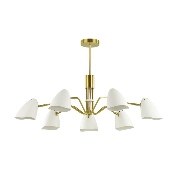 Lumion 4540/7C MODERNI LN21 136 латунь, белый Люстра потолочная E14 7*40W 220V MADISON Lumion 4540/7C MODERNI LN21 136 латунь, белый Люстра потолочная E14 7*40W 220V MADISON