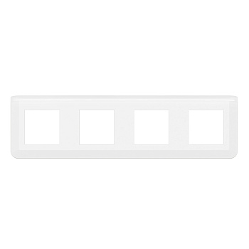 Legrand Mosaiс Рамка - Программа Mosaic - 4x2 модуля - белая 078808L