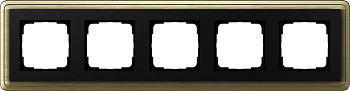 Gira ClassiX Бронза/Черный Рамка 5-ая 0215622
