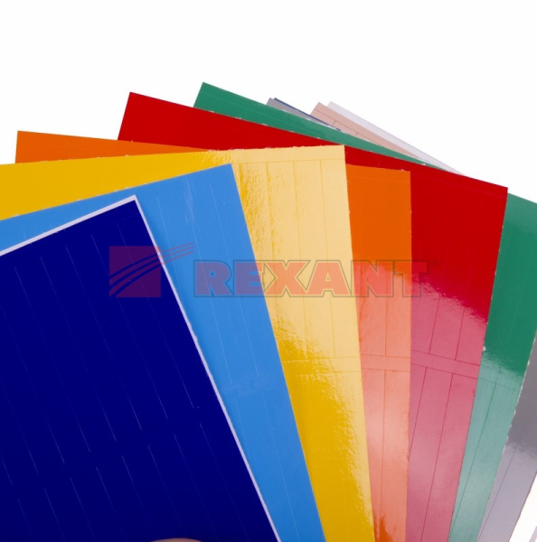 Купить Маркеры самоклеящиеся МС-5 цветные Rexant 07-6205