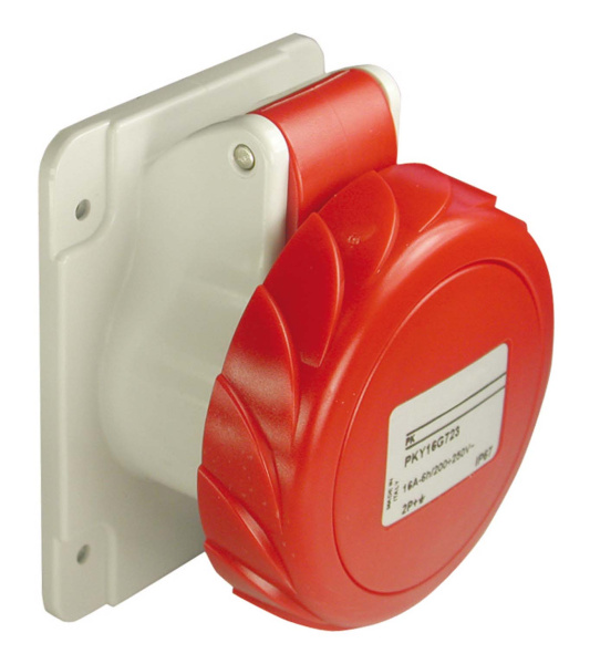 Купить SE PratiKa Розетка скрытой установки, прямолинейная, винтовой зажим, 32А 3P+E IP67 380В PKF32G734