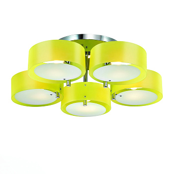 Evoluce SL483.092.05 Люстра потолочная Хром/Желтый E27 5*60W