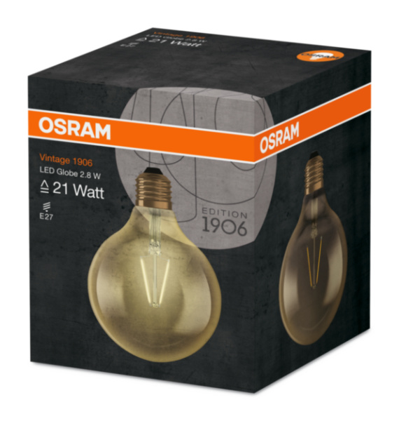 Купить Osram Vintage 1906 LED 22 2.5 W/2500 K E27 4058075808980