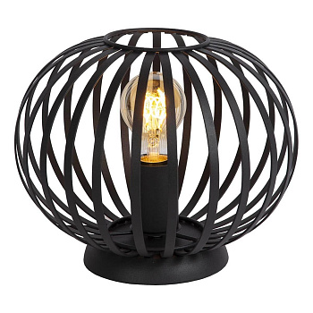 Lucide MANUELA Лампа настольная Ø 25,5 cm 1xE27 Black 78574/25/30