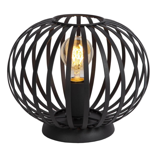 Lucide MANUELA Лампа настольная Ø 25,5 cm 1xE27 Black 78574/25/30