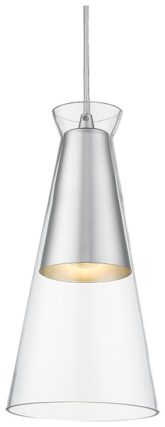 Wertmark WE207.01.206 Подвес Никель/Прозрачный E27 1*60W