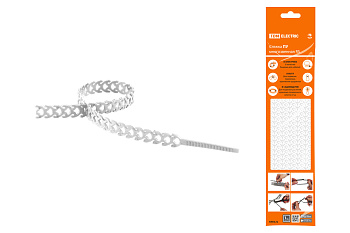 TDM Стяжка белая ПУ многозвенная RS 10x300 (20 шт) SQ0515-0603