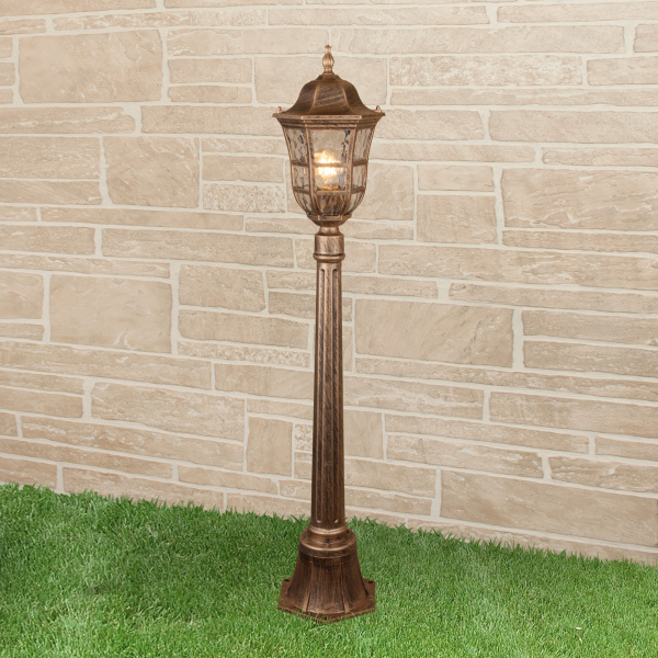 Elektrostandard Dorado F черное золото уличный светильник на столбе IP44 GL 1013F 4690389135958 a043640