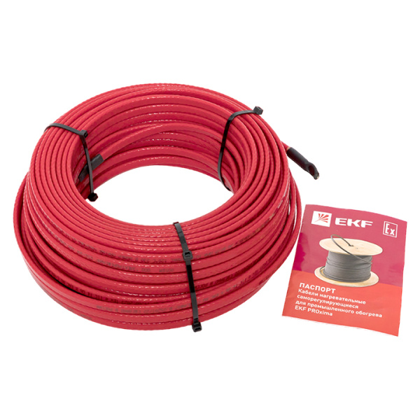 Купить EKF PROxima Саморегулирующийся нагревательный кабель ESU-90F (90 Вт/м) 50 м, фторопласт