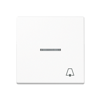 JUNG клавиша с символом звонка с подсветкой, белый A590BFKO5KWW