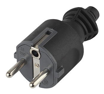 ЭРА V4(B) Черный Вилка c/з 16A прямой ввод