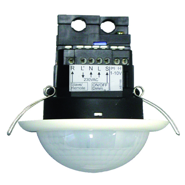 BEG Белый Датчик присутствия коридорный 360°, с фукц. диммирования 1-10V IP20 92217