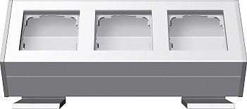 Gira Профиль 55 с узлом крепления, 3-ная 119327